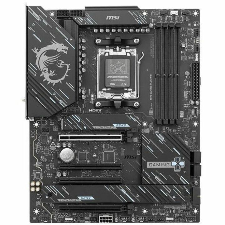 MSI X870 GAMING PLUS WIFI Gaming Desktop Motherboard - AMD X870 Chipset - Socket AM5 - ATX MSI X870 GAMING PLUS WIFI Gaming Desktop Motherboard - AMD X870 Chipset - Socket AM5 - ATX